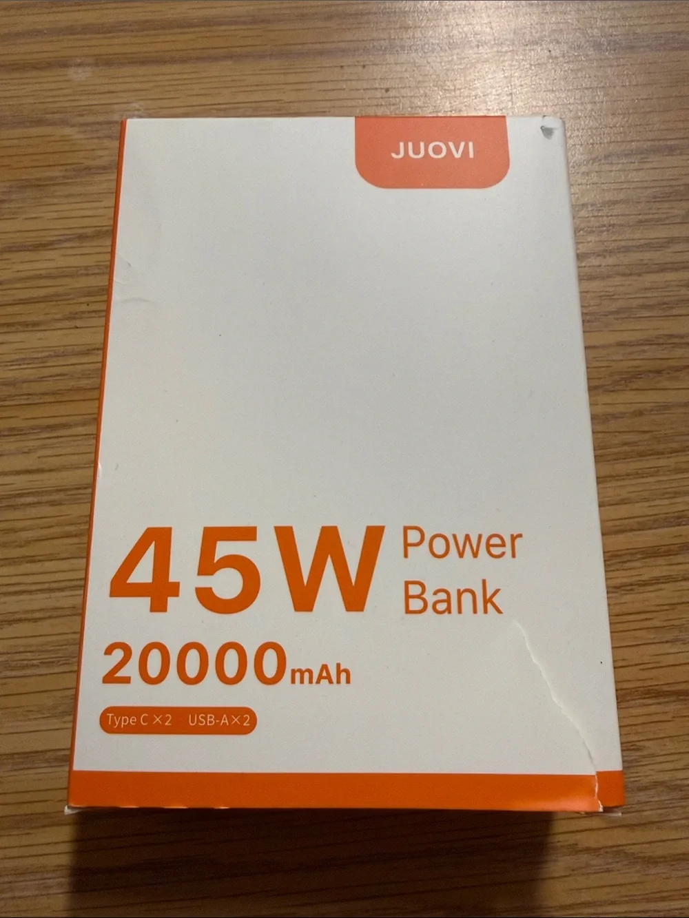 Ovi 45W Power Bank Charger in Black and Gray with LED Display